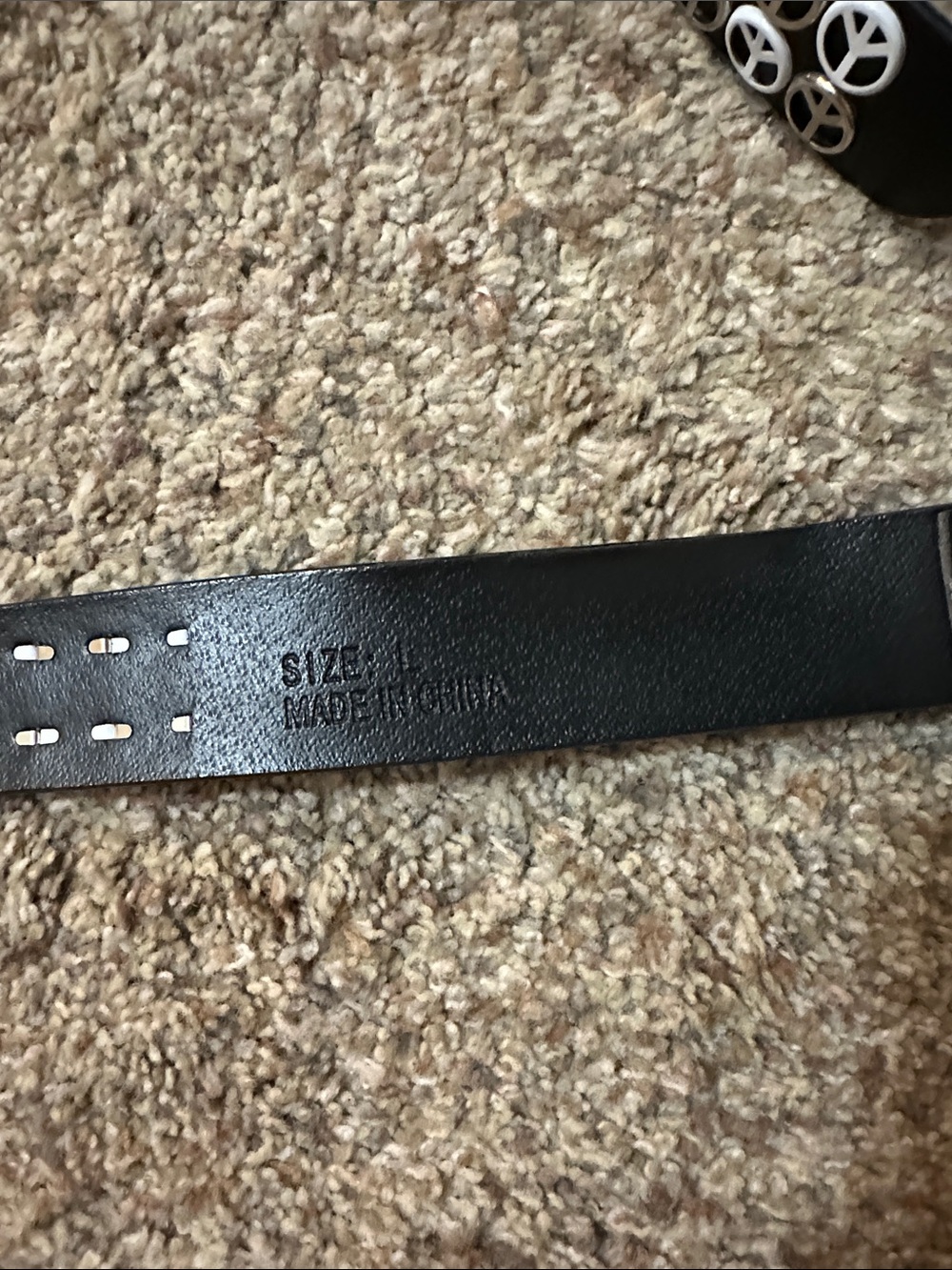 Peace Sign Belt - Picture 2 of 4